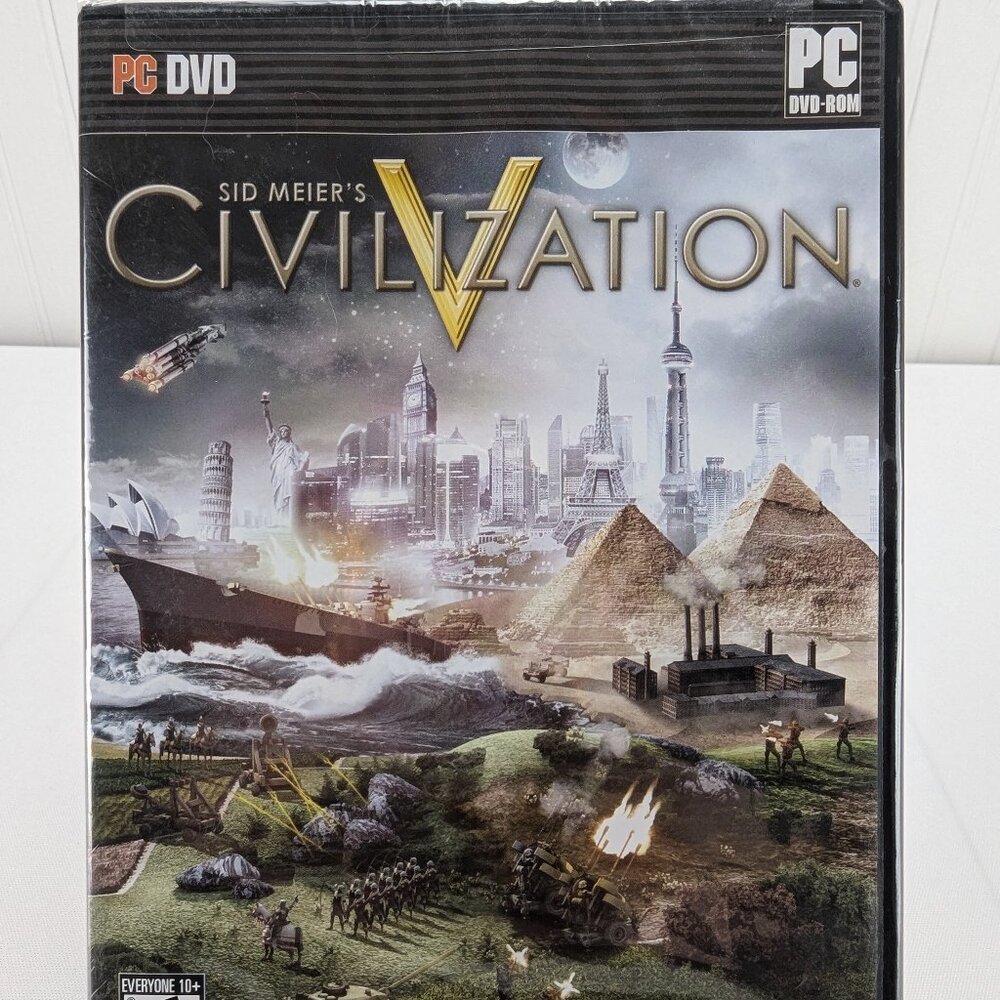 Sid Meier's Civilization V 5 PC DVD ROM Strategy Game New Factory Sealed